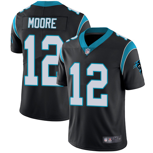 Carolina Panthers Limited Black Men DJ Moore Home Jersey NFL Football #12 Vapor Untouchable